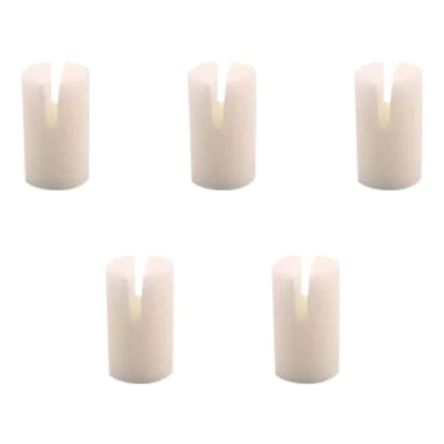 Abbildung von Cpolebev 5 PCS Echter Knochen Banjo 5. Saitenmutter Rindknochen Farbe Musikinstrumentenzubehör für Saitiges