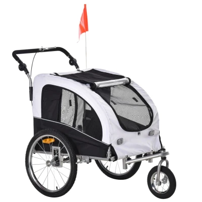 Abbildung von PawHut Fahrradhundeanhänger Hunde Fahrradanhänge
