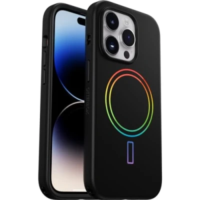 Abbildung von OtterBox Slim Serie Hülle für iPhone 14 Pro mit MagSafe, stoßfest, sturzsicher, ultraschlank, dünne schützende Hülle, getestet nach Militärstandard, Prism