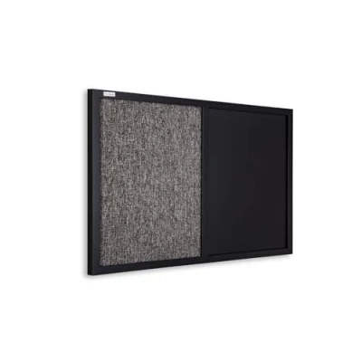 Abbildung von ALLboards KOMBI Tafel magnetische Kreidetafel und Filz 60x40 cm, schwarz lackierter Holzrahmen