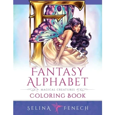 Abbildung von Fantasy Alphabet Magical Creatures Coloring Book (Fantasy by Selina)