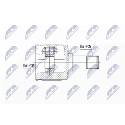Abbildung von NTY NPW HD 039 Gelenksatz Vorderachse links HONDA: CR V 3, ACCORD 8 Kombi