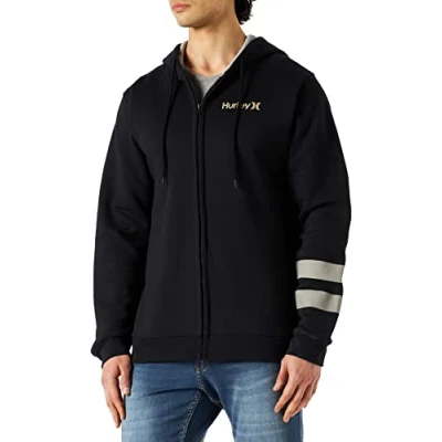 Abbildung von Hurley Herren M Oceancare O&amp;o Fleece Zip Sweatshirt, schwarz, XXL