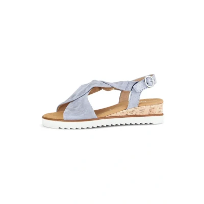 Abbildung von Gabor Keilsandalette, Damen, Größe: 38, Blau Schuhe