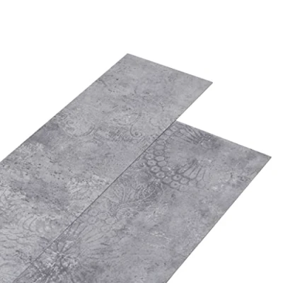 Abbildung von vidaXL PVC Laminat Dielen rutschfest Vinylboden Vinyl Boden Planken Bodenbelag Fußboden Designboden Dielenboden 5,26m² 2mm Zement Grau