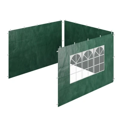 Abbildung von relaxdays Pavillonseitenteil Pavillon Seitenteile 3er Set, 300x200 cm, Grün