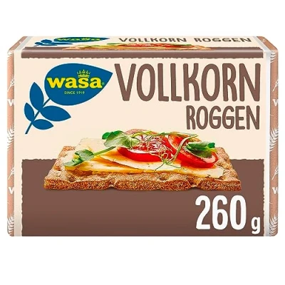 Abbildung von Wasa Knäckebrot Vollkorn Knuspriges Vollkornknäckebrot 260 g (12er Pack)
