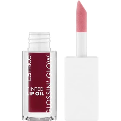 Abbildung von Catrice Glossin&#039; Glow Tinted Lip Oil, Lipgloss, Nr. 070, Rot, pflegend, Färbeeffekt, mit Ölen, natürlich, vegan, ohne Konservierungsstoffe, Parabene, Mikroplastikpartikel, 1er Pack (4ml)