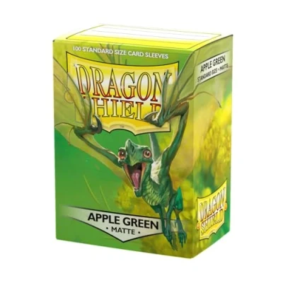 Abbildung von Unbekannt Dragon Shield Matte, Apfel Grün / Apple Green Kartenfolien Kartenhüllen Sleeves für Sammelkarten wie Pokemon Magic Standardgröße