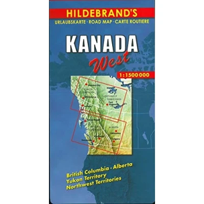 Abbildung von Hildebrand&#039;s Urlaubskarten, Canada, West: British Columbia, Alberta, Yukon Territory, Northwest Territories (Hildebrand&#039;s Canada maps)