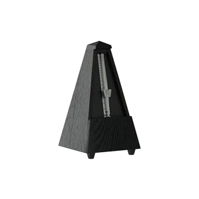Abbildung von Wittner Metronom 819 Holzgehäuse mit Glocke Taktell Pyramidenform Eiche schwarz matt