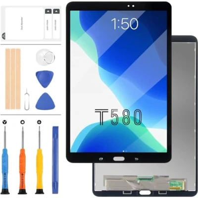 Abbildung von Ersatz LCD Bildschirm für Samsung Galaxy Tab A 10.1 2016 T580 SM T585 Display Touch Digitizer Assembly (schwarz)