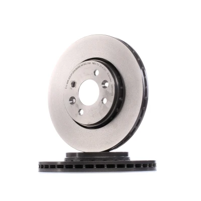 Abbildung von BREMBO COATED DISC LINE 09.A727.31 Bremsscheibe 280 24 4 innenbelüftet beschichtet hochgekohlt mit Schrauben RENAULT: MEGANE 1 Cabriolet