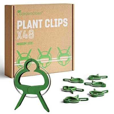 Abbildung von GardenGloss Gartenpflege Set Pflanzenclips Klein Einfache Rankhilfe für Tomaten, Rosen, Gurken