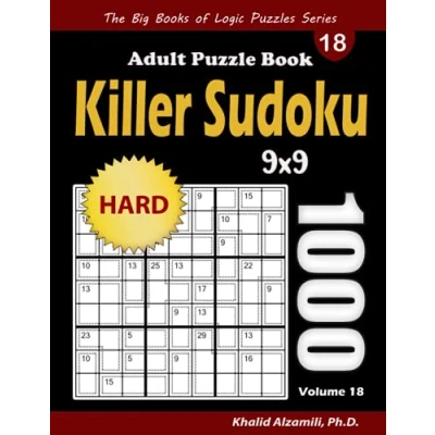 Abbildung von Killer Sudoku Adult Puzzle Book: 1000 Hard (9x9) Puzzles (The Big Books of Logic Series)