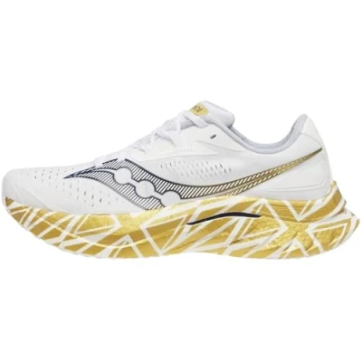 Abbildung von Saucony Herren Endorphin Speed 4, Weiß/Gold, 44 EU
