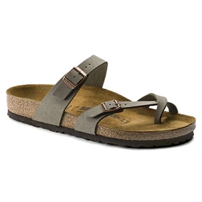 Abbildung von Birkenstock Pantolette flach, Größe: 43, Stone Schuhe