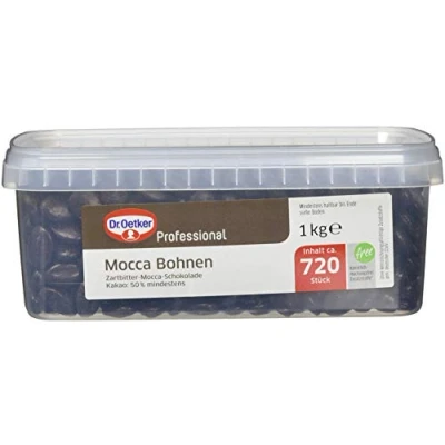 Abbildung von Dr. Oetker Professional Mocca Bohnen, 1,7% Kaffeepulver, 1 kg Dose