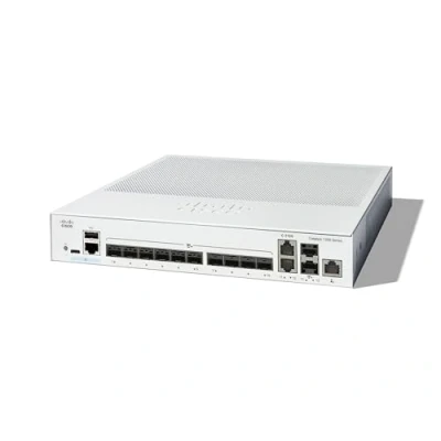 Abbildung von Cisco Catalyst 1300 12XS Managed Switch, 10 Ports 10G SFP+, 2 x 10GE SFP+ Kombi, eingeschränkter Lebenszeitschutz (C1300 12XS)