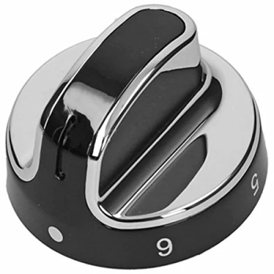Abbildung von SPARES2GO Herd Kontrollschalter kompatibel mit Stoves New World Backofen 444442687 (Schwarz/Silber)