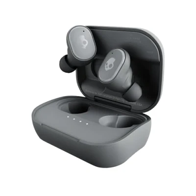 Abbildung von Skullcandy Grind Kabelloser In Ear Kopfhörer, 40 Std. Akkulaufzeit, Skull iQ, Alexa Unterstützung, Mikro, Kompatibel mit iPhone, Android und Bluetooth Geräten Grau