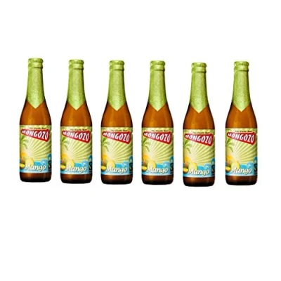 Abbildung von 6 Flaschen Mongozo Mango Exotic Beer 3,6% Vol.a 330ml inc. 0.48 MEHRWEG Pfand Bier +