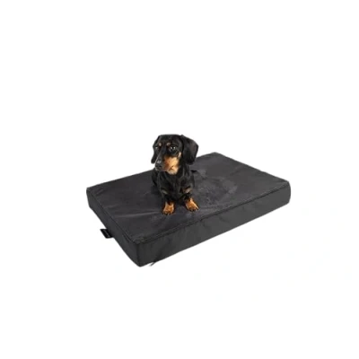 Abbildung von MyBestBuddy Hundekissen Premium orthopädisch mit 8 cm Vollschaum Kern grau 60x40 S, Hundematte Stoffbezug, 40C waschbar, allergikerfreundlich Hundebett für kleine Hunde, 60 x 40