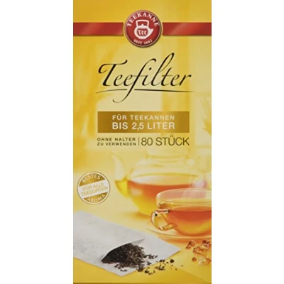 Abbildung von Teekanne Teefilter (bis 2,5 Liter), 1x80 Stück