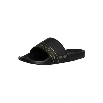 Abbildung von EA7 Emporio Armani Water Sports Unisex Badesandale, Größe: 44, Full black/gold Schuhe