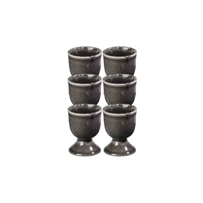 Abbildung von Broste Copenhagen NORDIC COAL Eierbecher 6,5 cm Set6