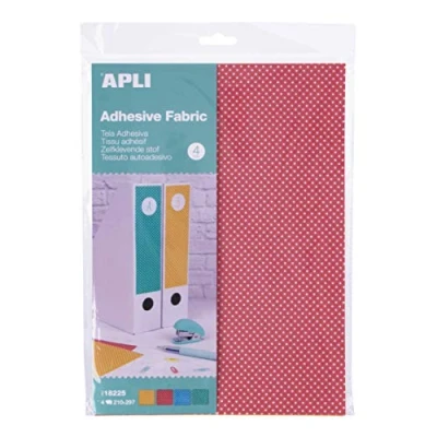 Abbildung von APLI Kids 18225 Klebefolie, bunt, A4, 4 Blatt