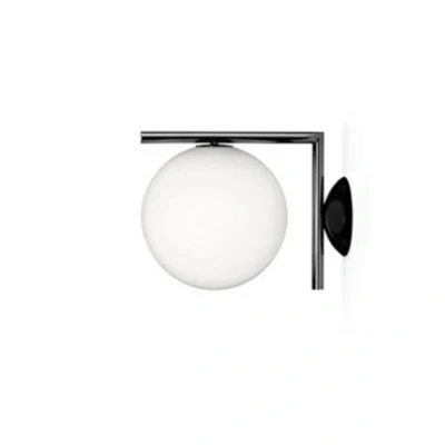 Abbildung von FLOS IC C/W2 Wandleuchte, chrom Ø 30 cm