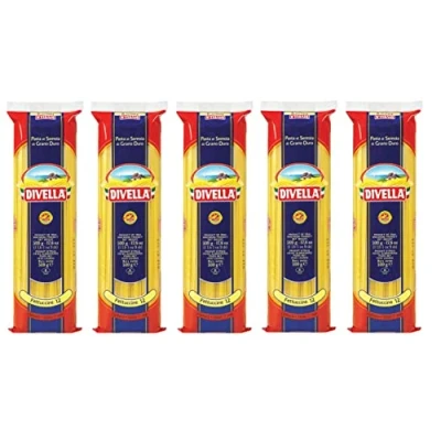 Abbildung von 36x Divella Fettuccine n12 Hartweizengrieß Pasta Italienische Nudeln 500g Packung + Italian Gourmet Polpa di Pomodoro 400g Dose