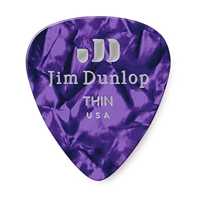 Abbildung von JIM DUNLOP Plektrum Genuine Celluloid Classic, Flexibel, 72 Stück, Violet