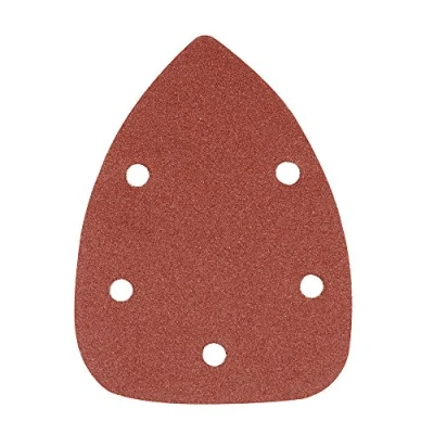 Abbildung von Silverline 457035 Klett Deltaschleifblätter, 140 mm, 10er Pckg. 80er Körnung