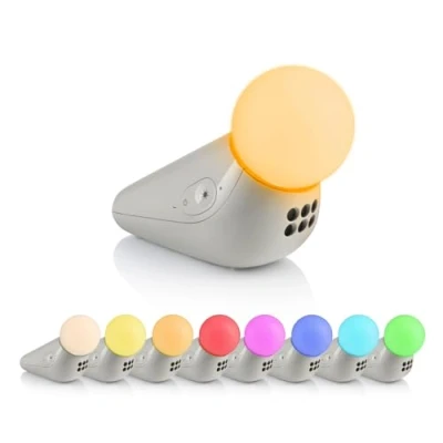 Abbildung von Motorola Nursery S1 Light and Sound Soother, Soothing Sounds Lullabies for Children, Multi Colour Soft Illuminations, Adjustable Volume, Portable Rechargeable, USB C, Up to 50 Hours Use