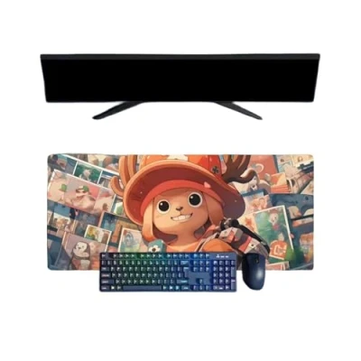 Abbildung von One Piece Chopper Mauspad XXL Multifunktion Gaming Anime Maus 3 mm Büro rutschfest strukturierte Oberfläche für Computer Gamer Haus und Laptops