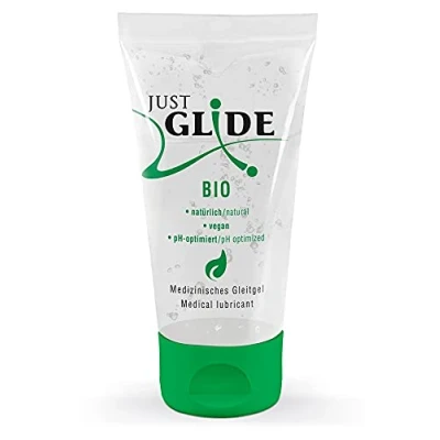 Abbildung von Just Glide Gleitgel Bio natürliche &amp; vegane Inhaltsstoffe, Tube mit 50ml, 1 tlg., biologisches auf Wasserbasis