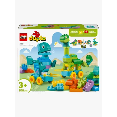 Abbildung von 10451 DUPLO Town Dinos auf Rädern 3 in 1 Set, Konstruktionsspielzeug