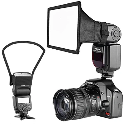 Abbildung von Neewer Kamera Speedlite Flash Softbox und Reflektor Diffusor Kit für Canon Nikon andere DSLR Kameras Blitze, TT560 TT850 TT860 NW561 NW670 VK750III Blitze
