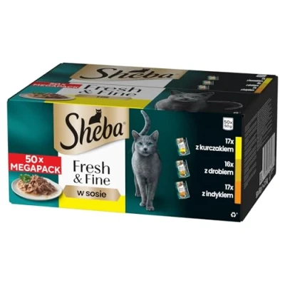 Abbildung von Portionsbeutel Multipack Fresh &amp; Fine in Sauce mit Huhn, Geflügel, Truthahn 50 x 50g