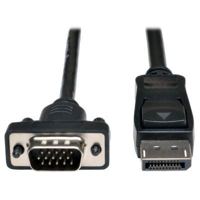 Abbildung von Eaton Tripp Lite Series DisplayPort 1.2 zu VGA Active Adapterkabel (DP mit Verriegelungen auf HD15 Stecker/Stecker), 3 f