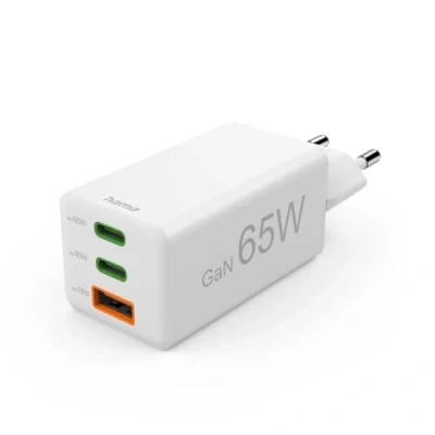Abbildung von Hama Schnellladegerät, 2x USB C PD, 1x A QC, Mini Ladegerät, 65W Ladegerät