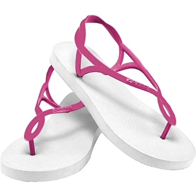 Abbildung von Cressi Damen Lady Flip Flop Marbella with Strap Premium Strandschuhe, Blau/Silber, 39/40