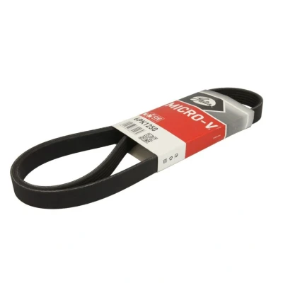 Abbildung von GATES 6PK1250 Keilrippenriemen 1250 6 Polyester, EPDM (Ethylen Propylen Dien Kautschuk) RoadMax Value Line OPEL: Astra H Caravan, Corsa D Schrägheck
