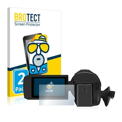 Abbildung von BROTECT Entspiegelungs Schutzfolie für Panasonic HC VX11 (2 Stück) Matte Displayschutz Folie, Anti Reflex, Fingerprint