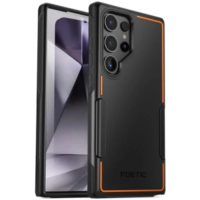 Abbildung von POETIC Neon Series Hülle Kompatibel mit Galaxy S24 Ultra 6,8 Zoll, Robust Heavy Duty Handyhülle, leicht, dünn, stoßfest Outdoor Schutzhülle, Schwarz