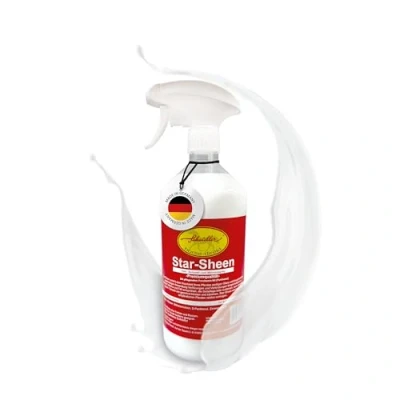 Abbildung von Scheidler horse direkt Star Sheen Mähnenspray für Pferde 1000ml Langanhaltendes Schweifspray brillanten Glanz Leichtes Kämmen &amp; Fellpflege Natürliches Glanzspray Made in Germany
