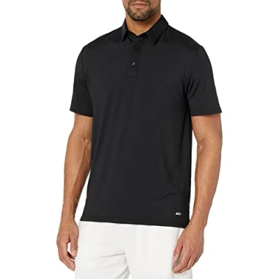 Abbildung von Amazon Essentials Herren Tech Stretch Poloshirt, Schmale Passform, Schwarz, XL