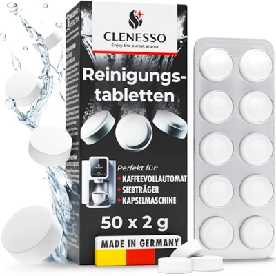 Abbildung von CLENESSO Reinigungstabletten (für Kaffeevollautomaten)